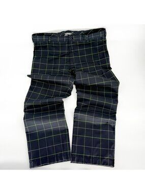 Nike Dri-Fit Golf Tour Plaid Performance Windowpane Check Pants Men's Sz 38 X 34